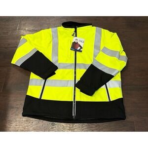 RefrigiWear Men's Hi Vis Softshell Jacket - High Visibility, Warm, nwt